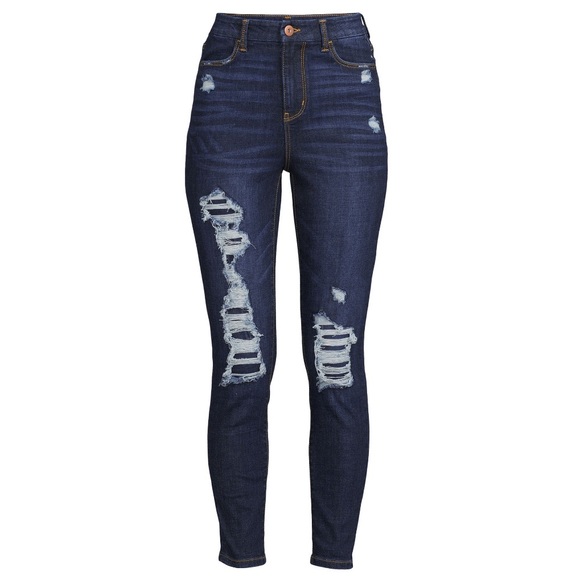 NWT Size 7 Destructed High-Rise Curvy Jeggings jeans from No Boundaries - Picture 3 of 8